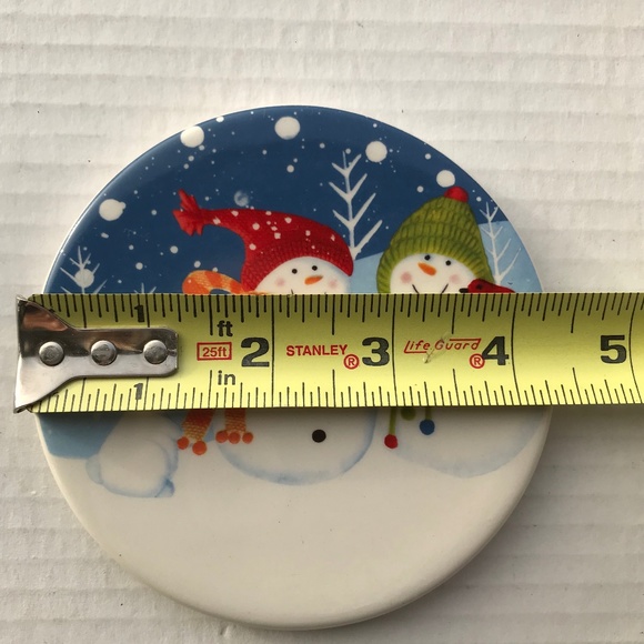 Kohl's Holiday Set Of 4 Christmas Snowman Coasters St Nicholas